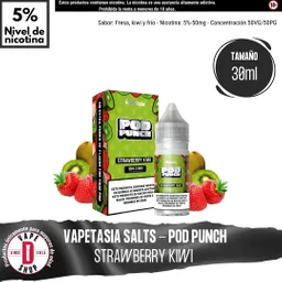 Pod Punch Strawberry Kiwi Salts - 5%-50mg/30ml - Vapetasia