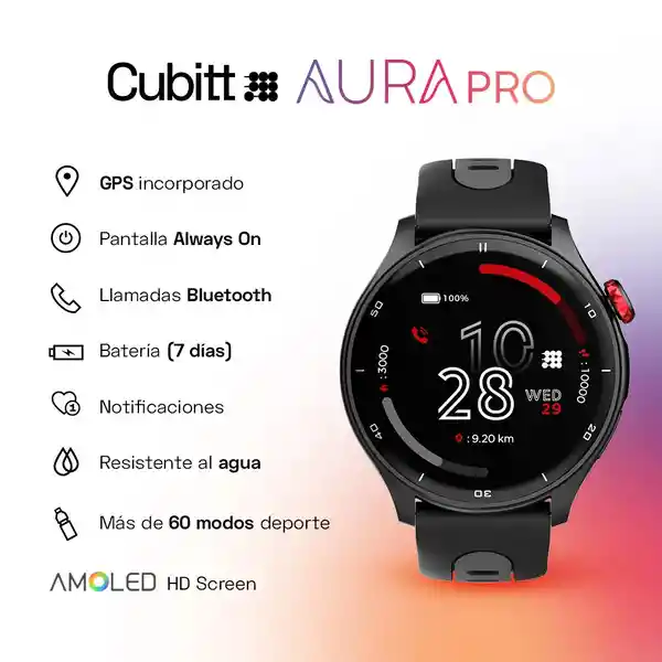 Smartwatch Reloj Inteligente Cubitt Aura Pro Gps