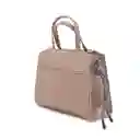 Bolso Tote Con Bolsillo Frontal Y Llavero Decorativo
