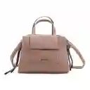 Bolso Tote Con Bolsillo Frontal Y Llavero Decorativo