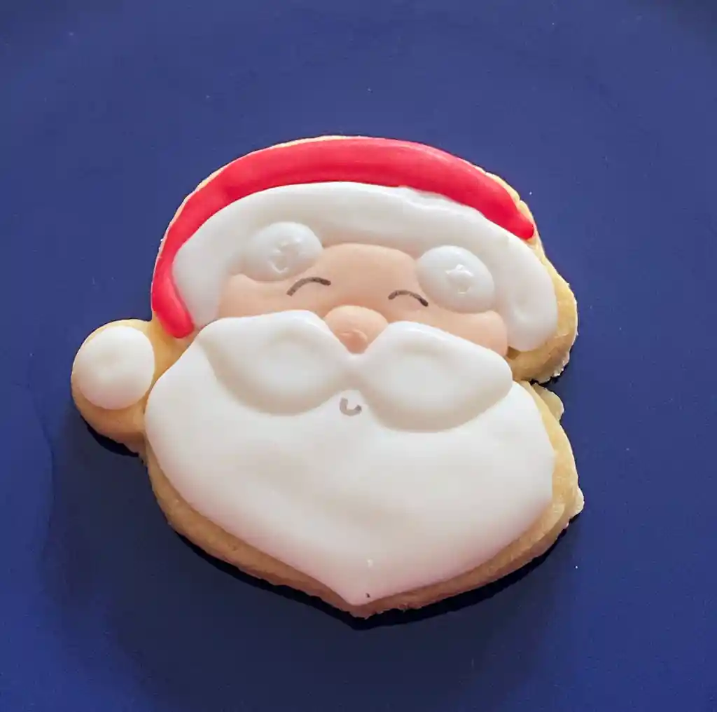 Santa: Galleta Navideña Mantequilla + Glaseado