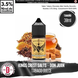 Don Juan Tabaco Dulce Salts - 3.5%-35mg/30ml - Kings Crest