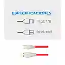 Cable Micro Usb Ebs Data Cable V8 1,20m Rojo Vidvie Cb435