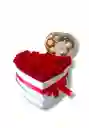 Caja Corazón Con Rosas Y Chocolates