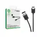 Cable Carga Rapida Tipo C 2.0m Negro Belkin