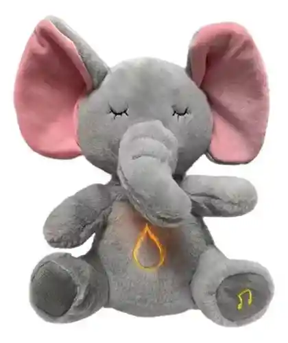 Elefante Peluche Que Respira Y Tranquiliza Sonido Anti Estrés