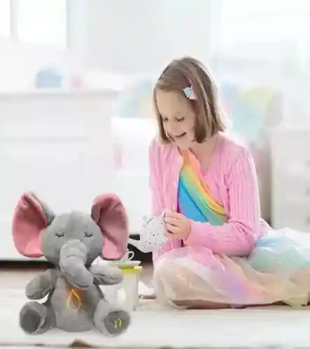 Elefante Peluche Que Respira Y Tranquiliza Sonido Anti Estrés