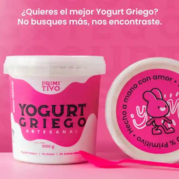 Yogurt Griego Artesanal. 1000g