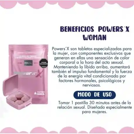 Pastillas Potenciadoras Femeninas Power Sex