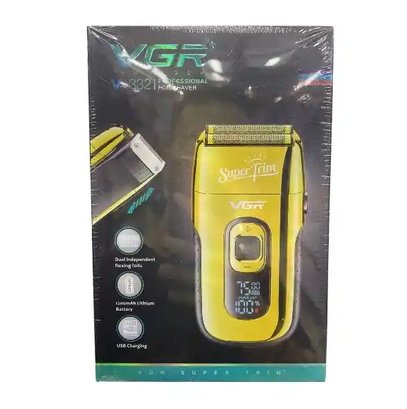 Máquina De Peluquear Vgr-v-332 Dorado Con Motor De Alta Potencia