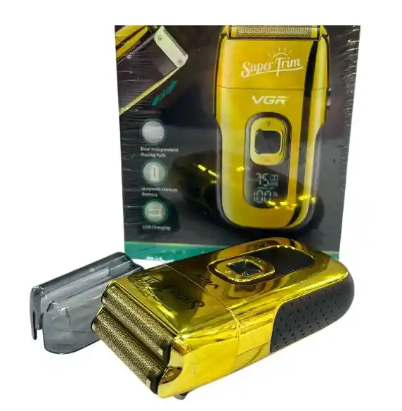 Máquina De Peluquear Vgr-v-332 Dorado Con Motor De Alta Potencia