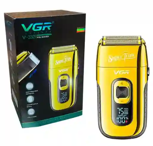 Máquina De Peluquear Vgr-v-332 Dorado Con Motor De Alta Potencia
