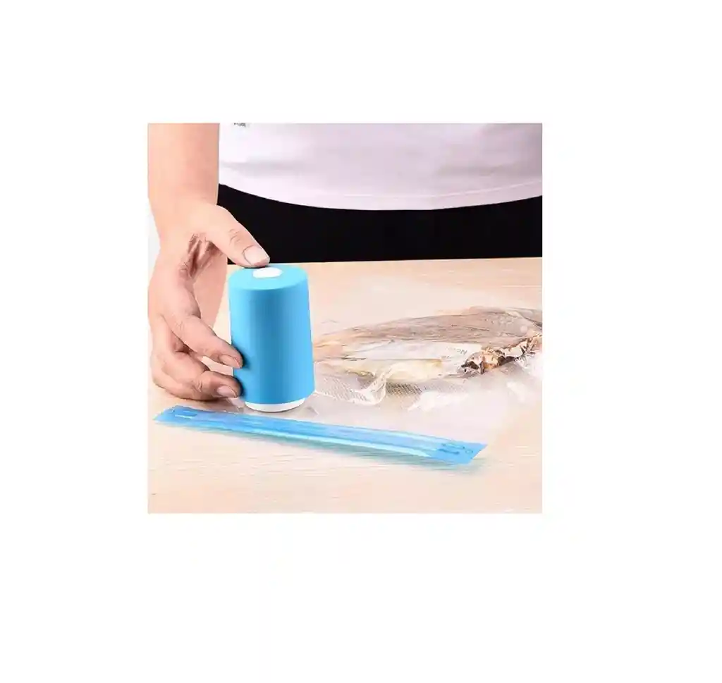 Maquina Selladora Al Vacío + 4 Bolsas Reutilizables
