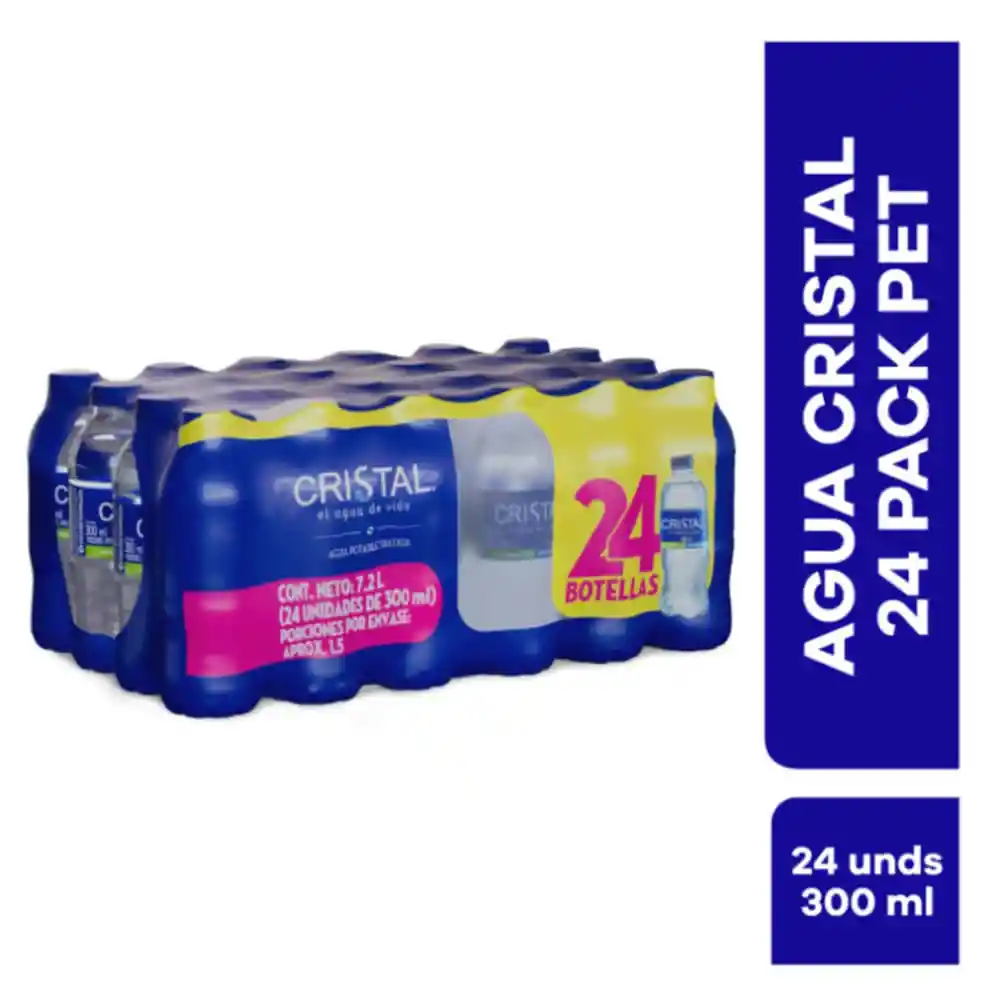 Agua Cristal Pet 24 X 300 Ml