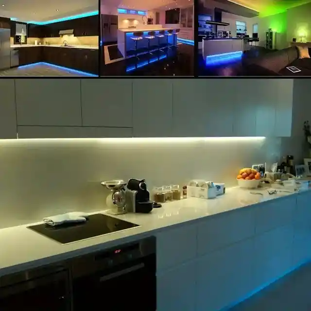 Cinta Led Tira Luces 30m Rgb Multicolor Control Y Bluetooth