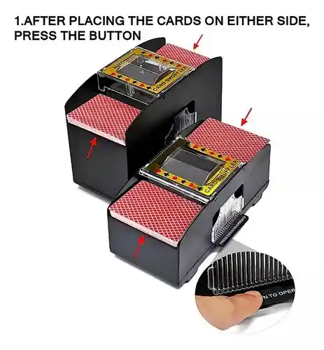 Barajador Cartas Poker Baraja Automático Mezclador