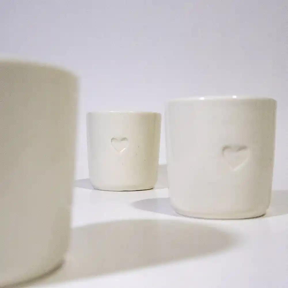 Vela Soy Amor- Envase Reutilizable De Ceramica