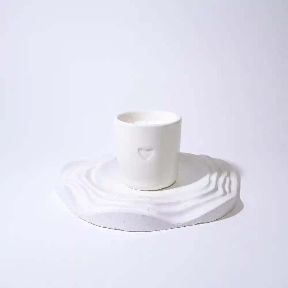Vela Soy Amor- Envase Reutilizable De Ceramica