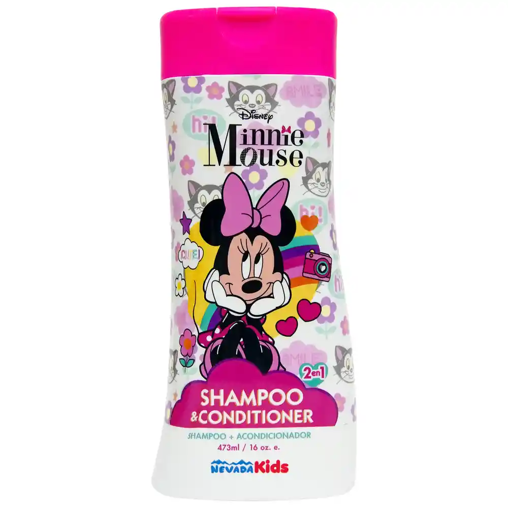 Shampoo + Acondicionador 2 En 1 Nevada Minnie Mouse X 473 Ml