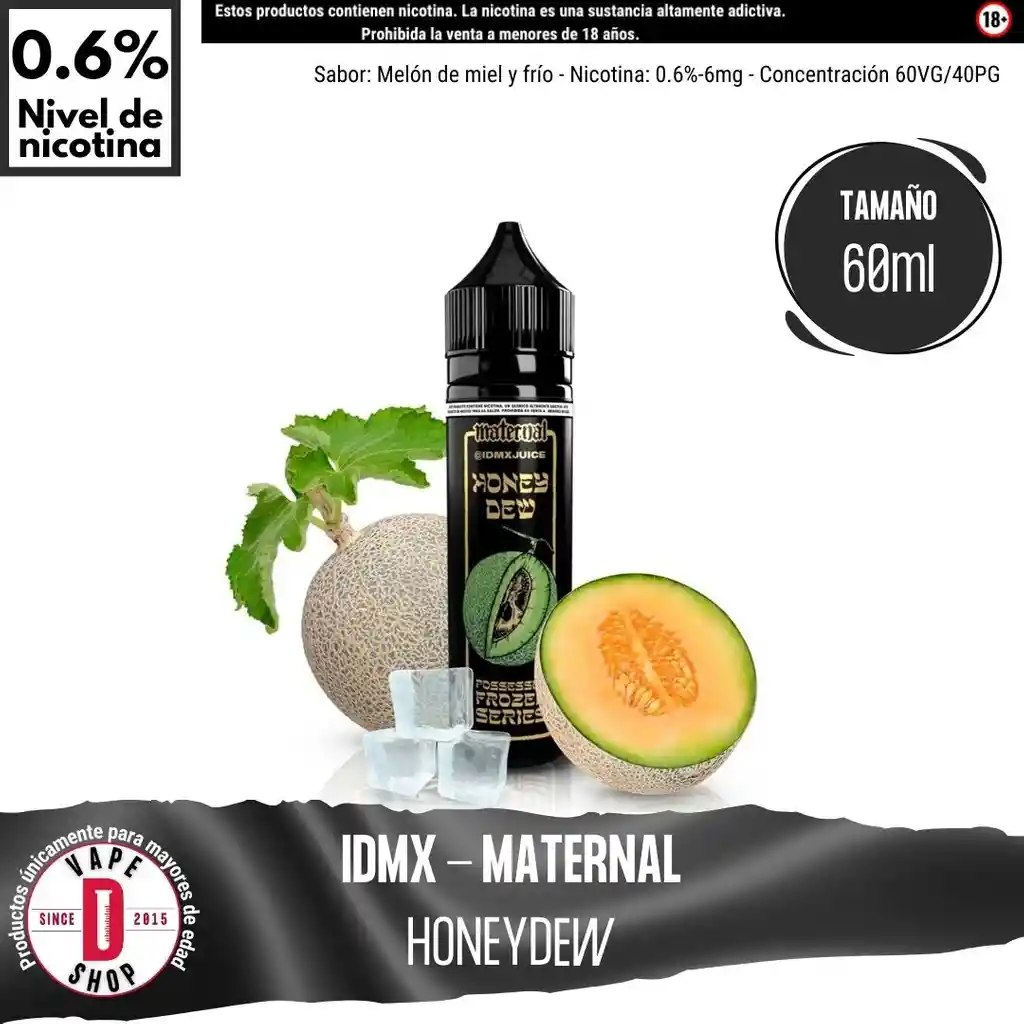 Honeydew By Maternal - 0.6%-6mg/60ml - Idmx