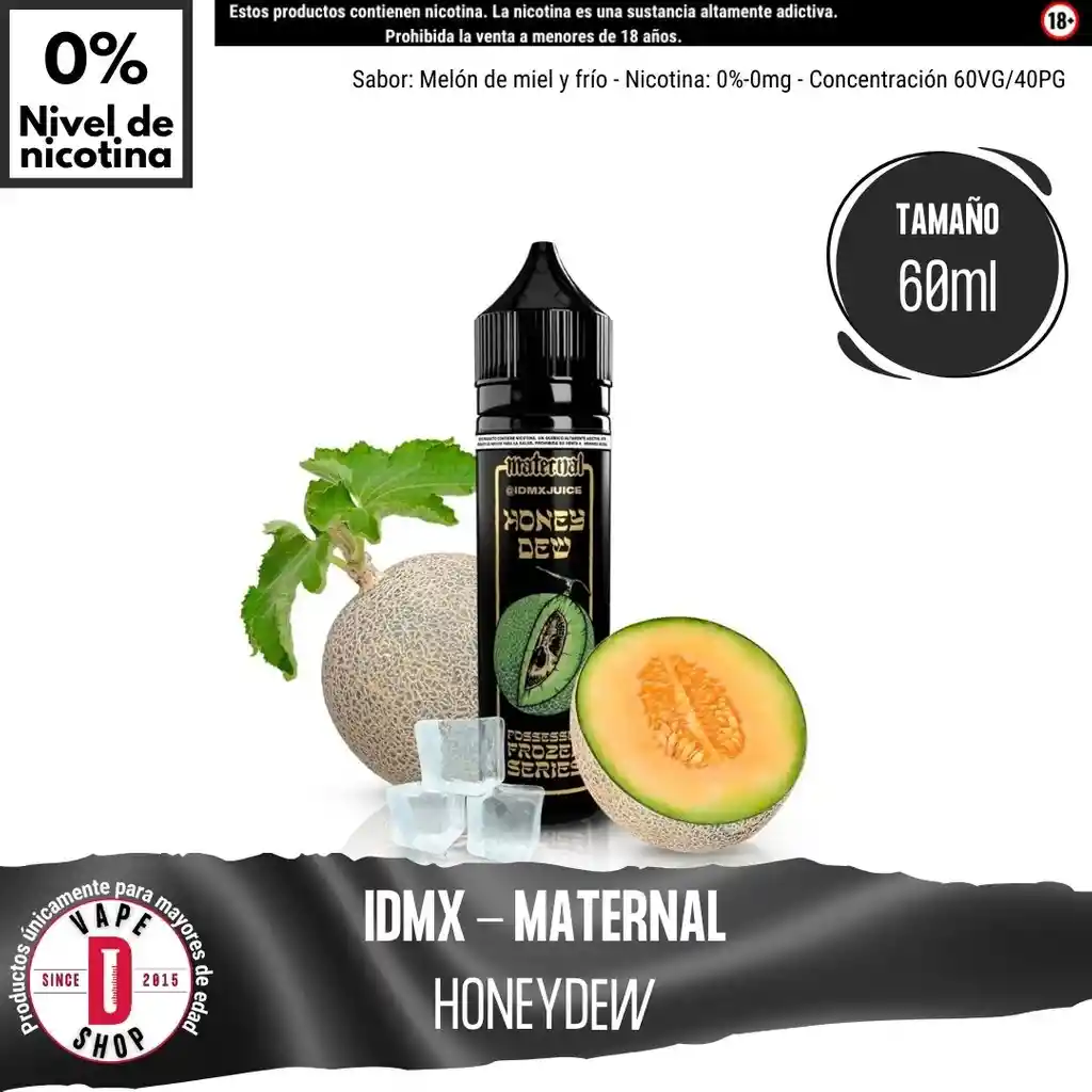 Honeydew By Maternal - 0%-0mg/60ml - Idmx