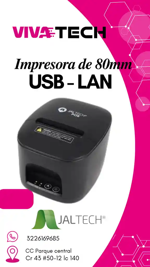 Impresora 80mm 80ul Usb/lan