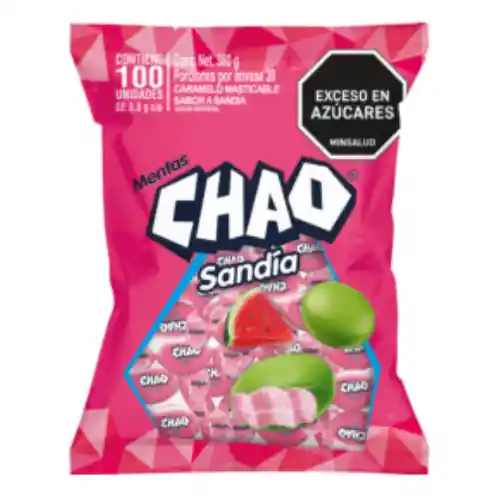 Mentas Chao Sabor Sandia 100unid