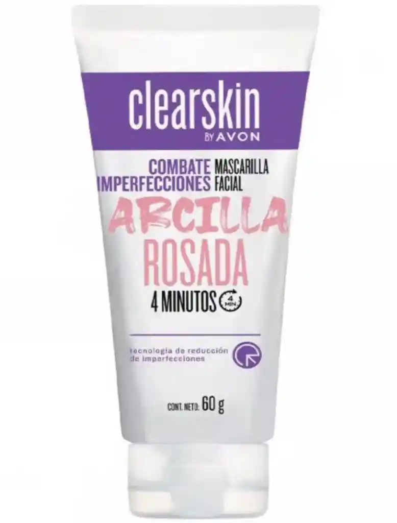 Mascarilla Facial Arcilla Rosada 60g.