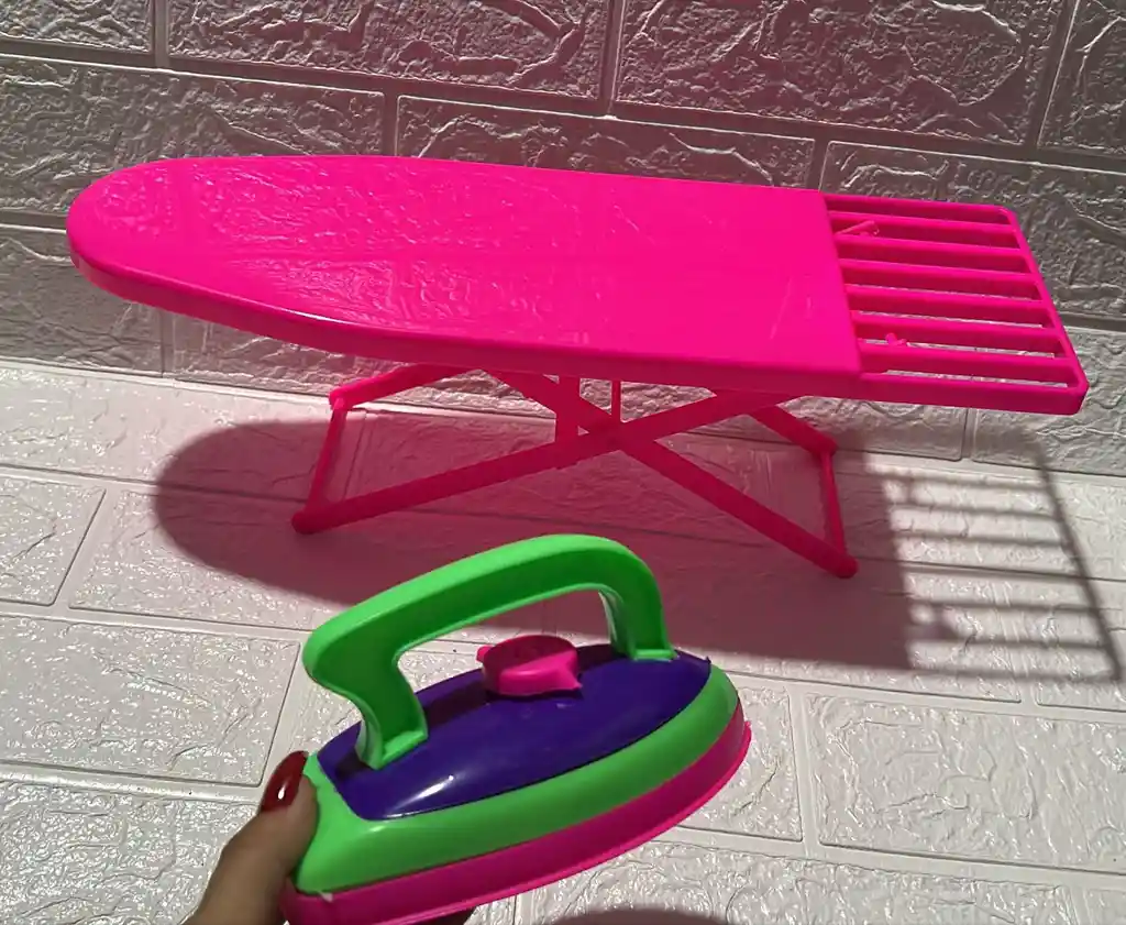 Mesa Para Planchar + Plancha Juguetes Para Niña