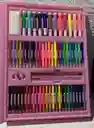 Set De Arte 208 Piezas Niña Marcadores + Crayolas + Colores + Plumones Etc
