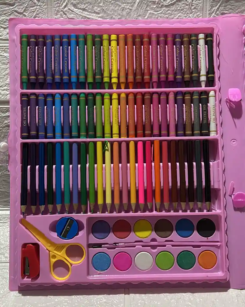 Set De Arte 150 Piezas Niña Marcadores + Crayolas + Colores + Plumones Etc
