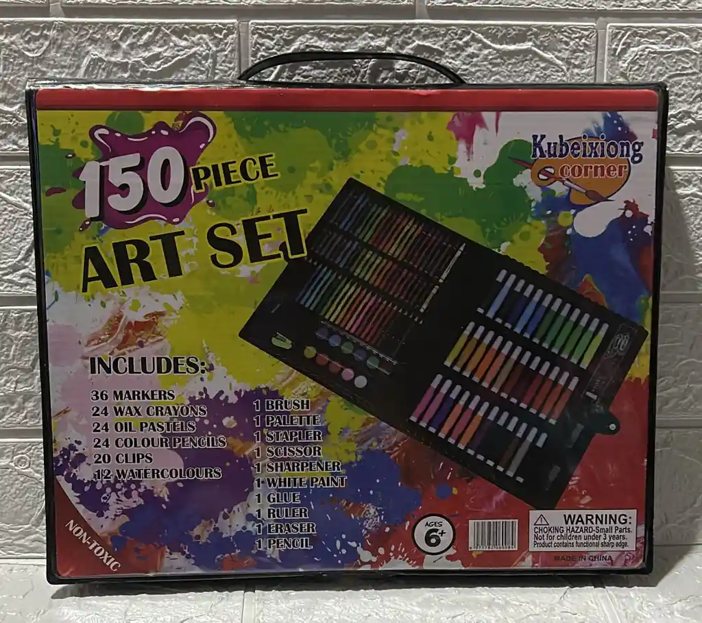 Set De Arte 150 Piezas Niño Marcadores + Crayolas + Colores + Plumones Etc