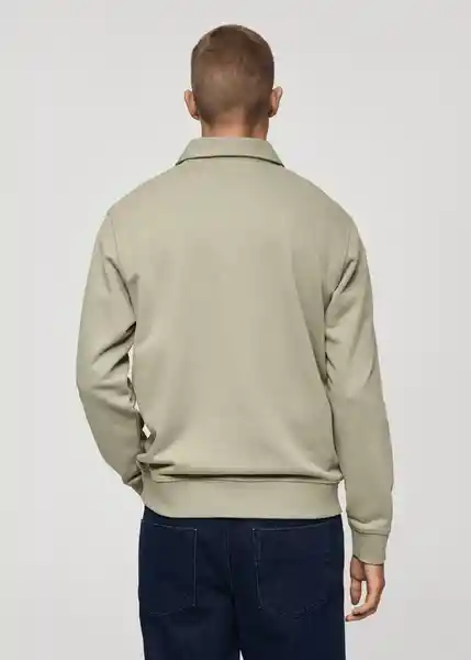 Sudadera Beach Khaki Talla L Hombre Mango