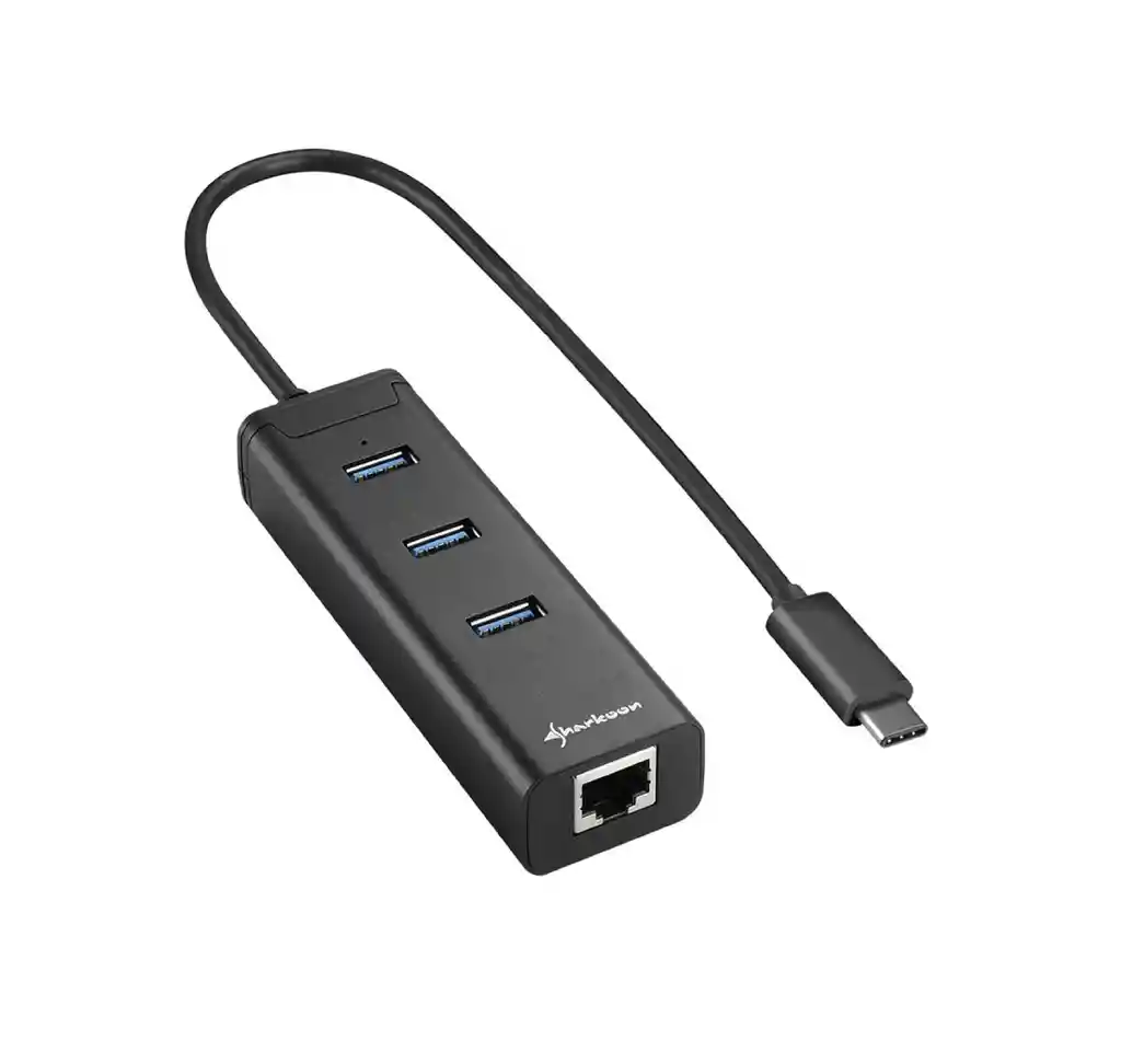 Hub Dm 3 Puertos 3.0 Rj45 Gigabit Tipo C