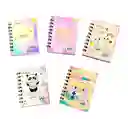 Cuaderno Mini Agenda Argollado Dama 70 Hojas Cuadriculadas Surtidas