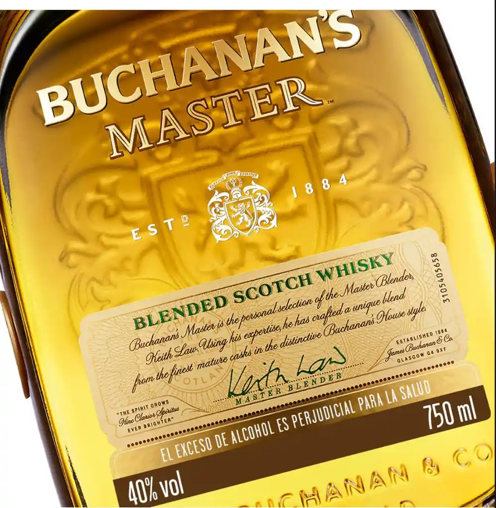 Buchanan´s Master Whisky Blended Escocés X 750 Ml