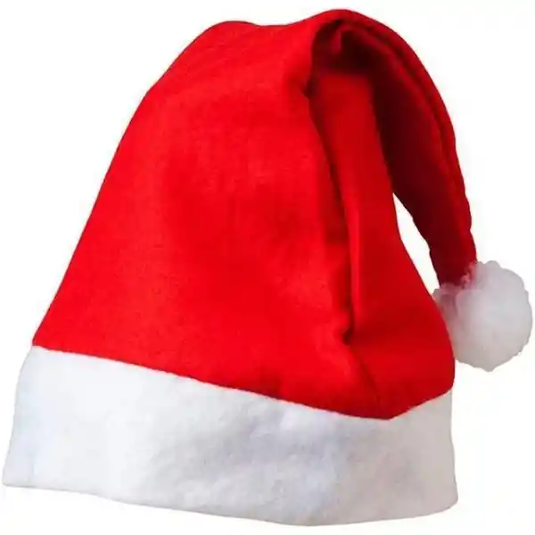 Gorro Navideño Clasico Rojo Con Blanco Navidad Novenas