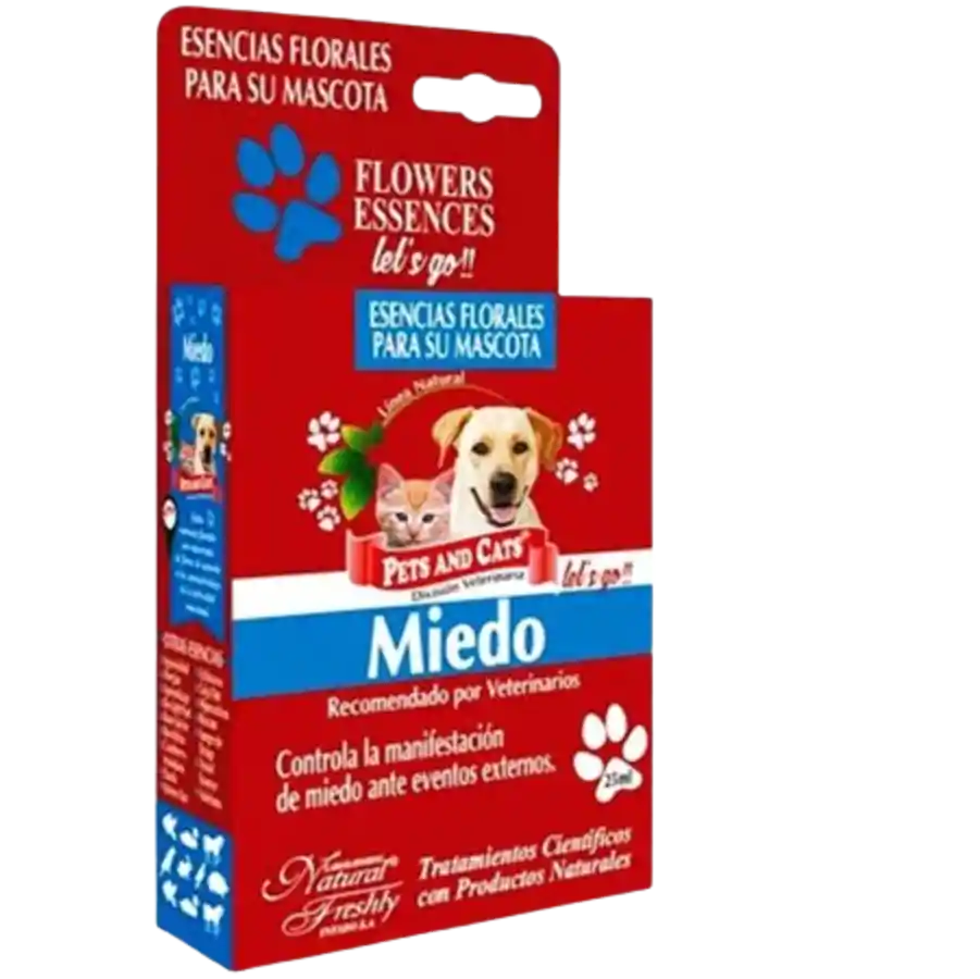 Esencia Miedo Perros Gato. Polvora Ruido. Gotas X 30 Ml