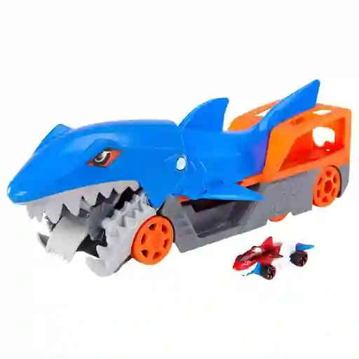 Hot Wheels Remolque Tiburón Color Azul