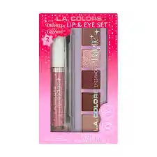 Set De Navidad L.a. Colors 2pcs Lip Eye Flirty 2024