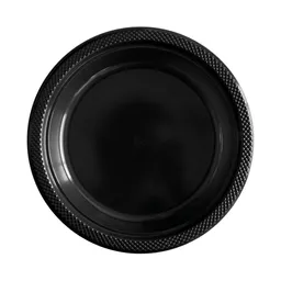 Plato Negro Desechable 9"