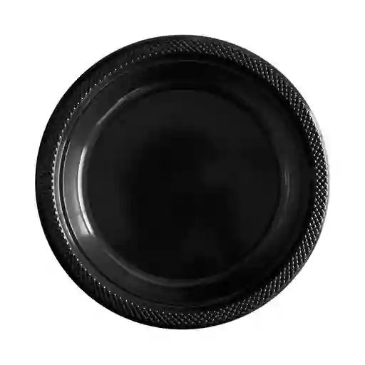 Plato Negro Desechable 9"