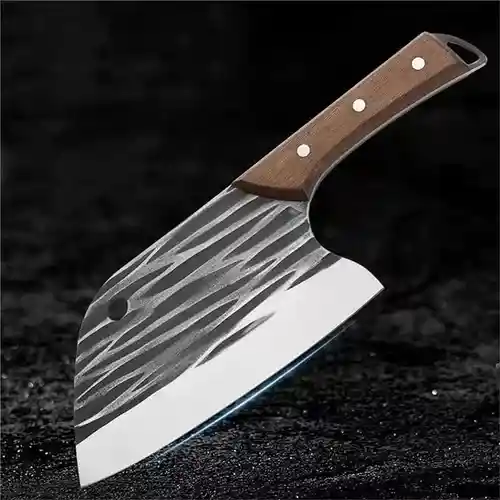 Cuchillo Hacha Profesional Corte Fino Acero Cocina