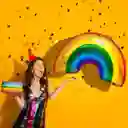 1 Globo Arcoiris Decoración Bandera Orgullo 95cm Grande