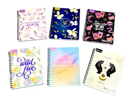 Cuaderno Argollado 80 Hojas Cuadriculado Norma Surtidos Para Mujer Pasta Blanda