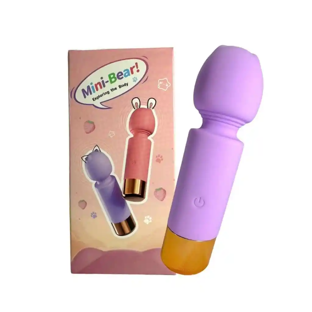 Vibrador Mini Hitachi Con 10 Tipos De Vibraciones, En Silicona Medica Y Carga Usb