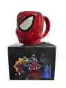 Mug Taza Pocillo Vaso Ceramica Rojo Motivo Spiderman