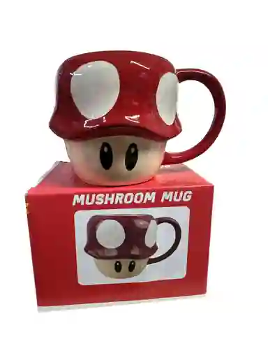 Mug Taza Pocillo Vaso Ceramica Motivo Hongo De Mario Bross