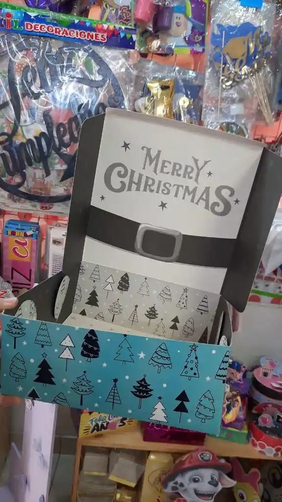 Caja Para Regalos De Navidad