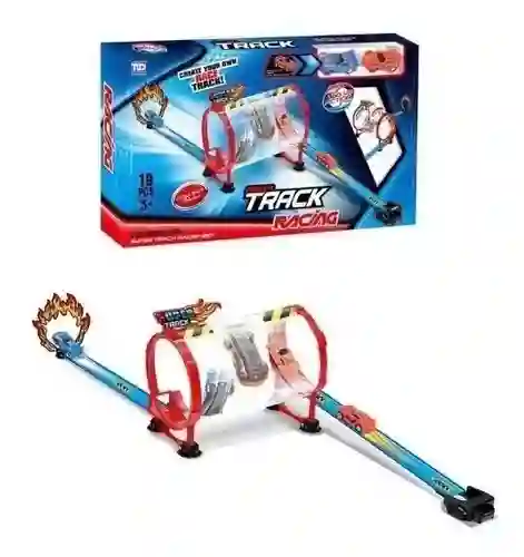 Pista Power Track Racing: ¡desafía La Velocidad En Cada Curva